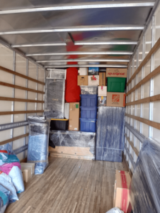 gilbert moving and storage truck loaded